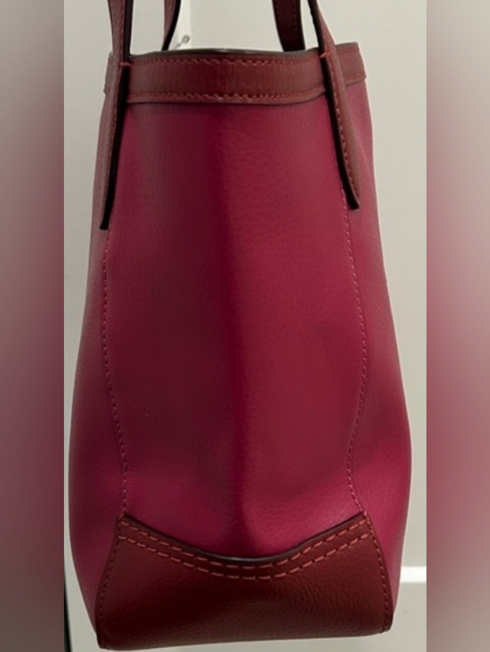 Coach Gallery Tote Horse & Carriage Logo Tote – NWT Magenta/Berry C5775 - Picture 6 of 13